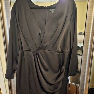 Eloquii Elegant Black Long Sleeve Dress